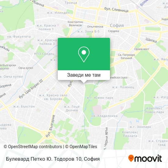 Булевард Петко Ю. Тодоров 10 карта