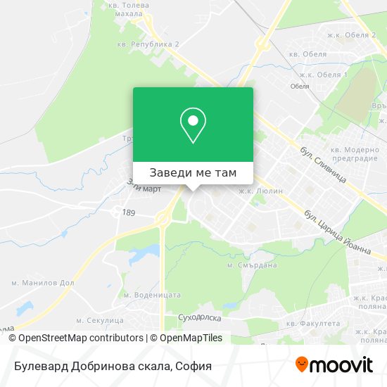 Булевард Добринова скала карта