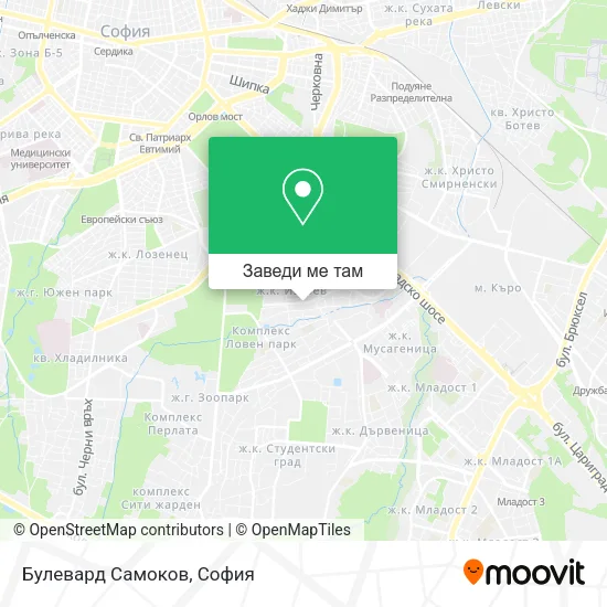 Булевард Самоков карта