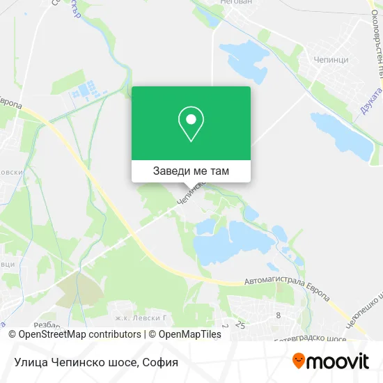 Улица Чепинско шосе карта