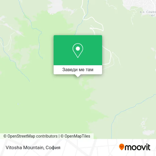 Vitosha Mountain карта