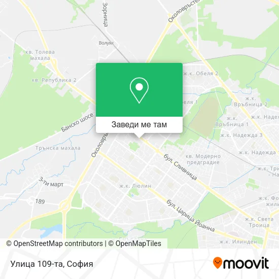 Улица 109-та карта