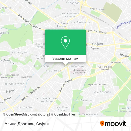 Улица Драгшан карта