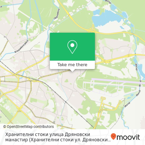 Хранителни стоки улица Дряновски манастир (Хранителни стоки ул. Дряновски ман.) карта