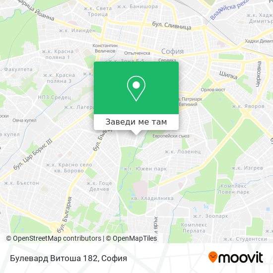 Булевард Витоша 182 карта