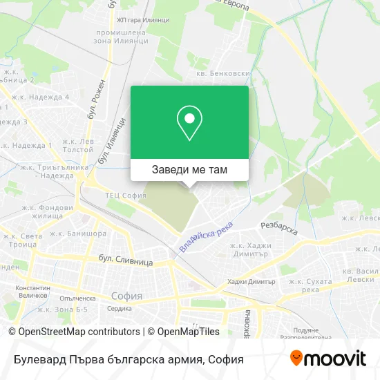 Булевард Първа българска армия карта
