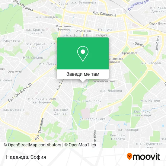 Надежда карта