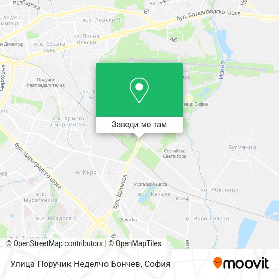 Улица Поручик Неделчо Бончев карта