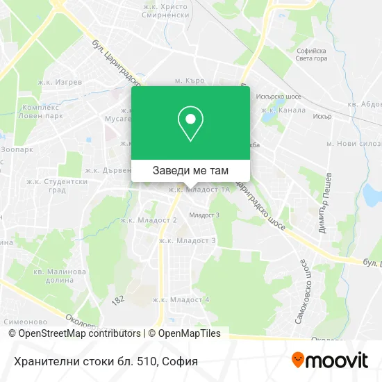 Хранителни стоки бл. 510 карта