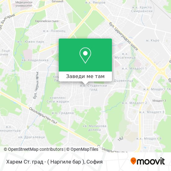 Харем Ст. град - ( Наргиле бар ) карта