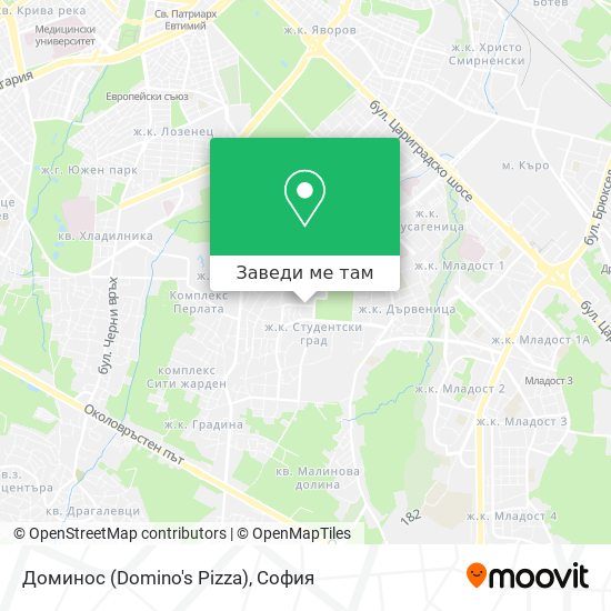 Доминос (Domino's Pizza) карта