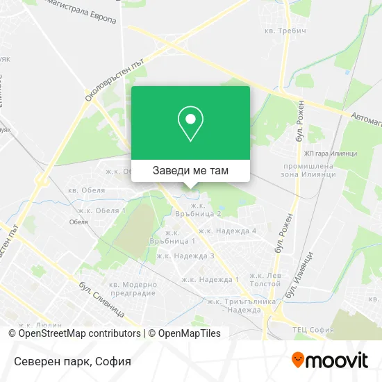 Северен парк карта