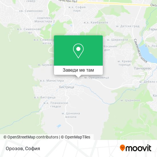 Орозов карта