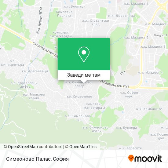Симеоново Палас карта