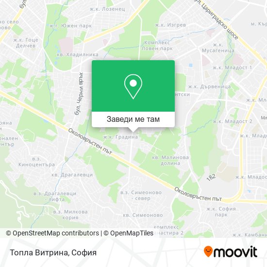 Топла Витрина карта