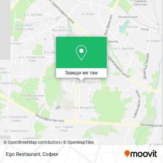 Ego Restaurant карта