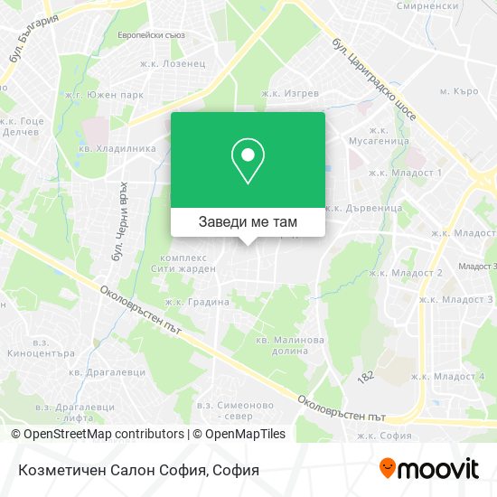 Козметичен Салон София карта