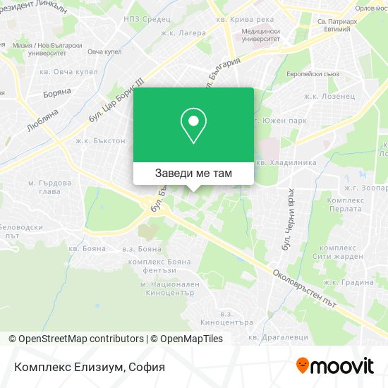 Комплекс Елизиум карта