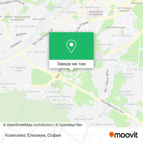 Комплекс Елизиум карта