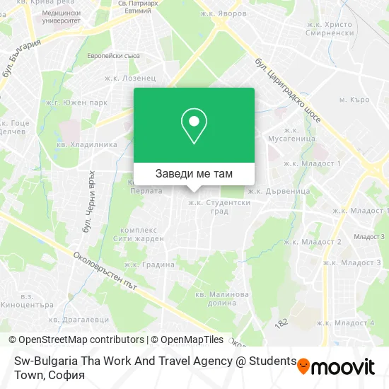 Sw-Bulgaria Tha Work And Travel Agency @ Students Town карта