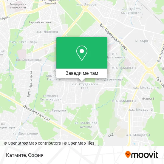 Катмите карта