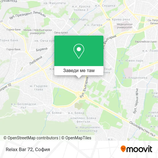 Relax Bar 72 карта