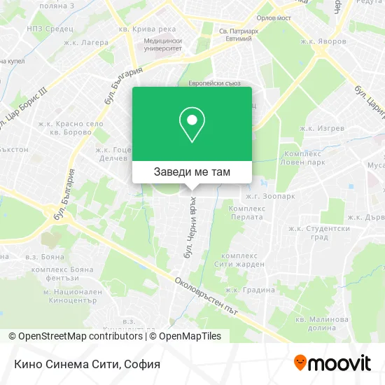 Кино Синема Сити карта