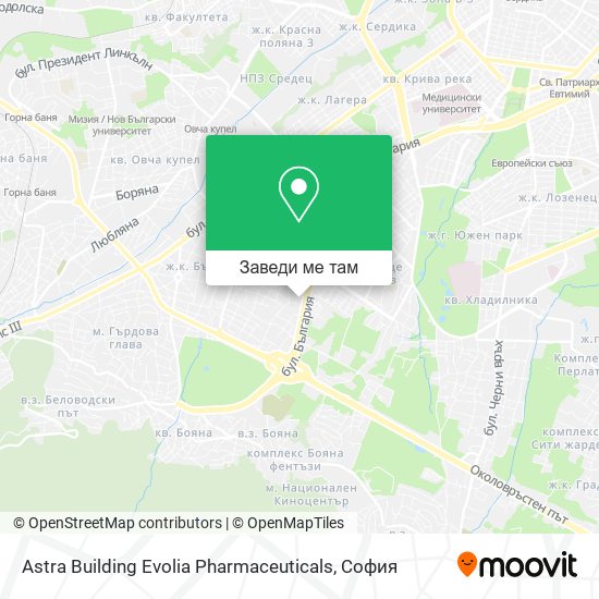 Astra Building Evolia Pharmaceuticals карта
