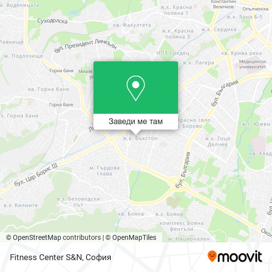 Fitness Center S&N карта