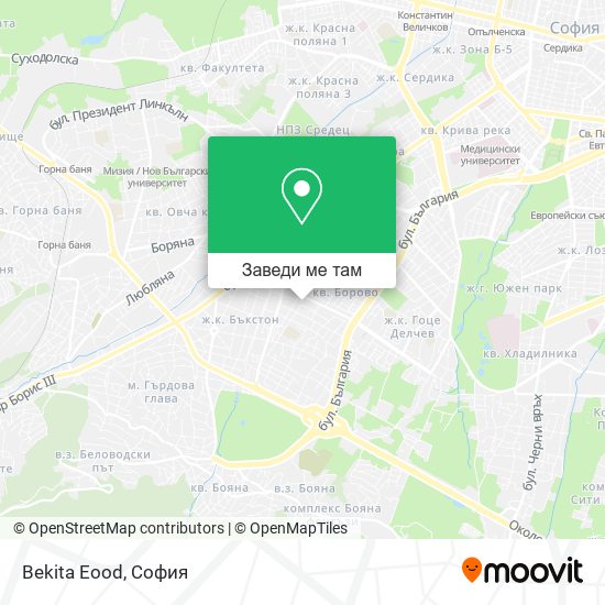 Bekita Eood карта