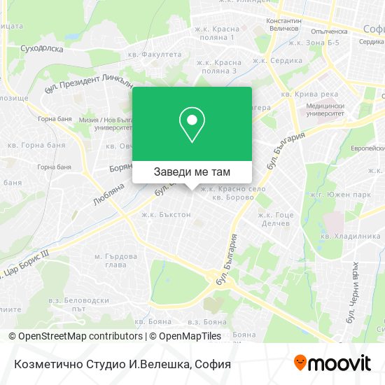 Козметично Студио И.Велешка карта