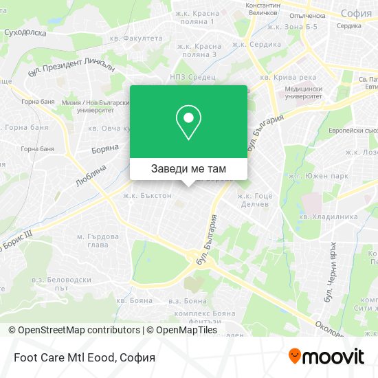 Foot Care Mtl Eood карта