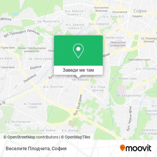 Веселите Плодчета карта