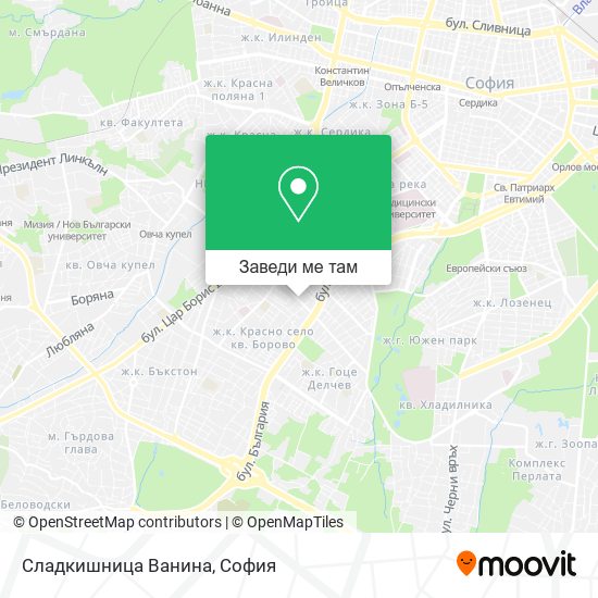 Сладкишница Ванина карта