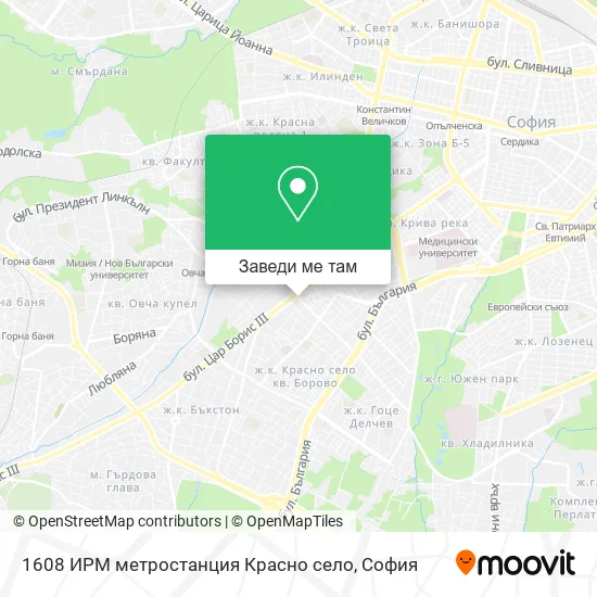 1608 ИРМ метростанция Красно село карта