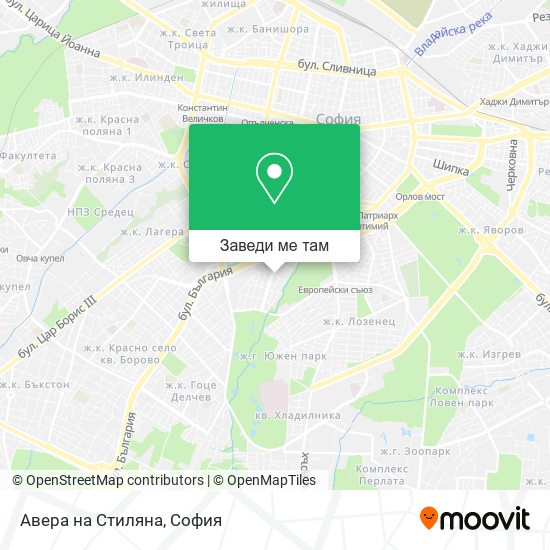 Авера на Стиляна карта