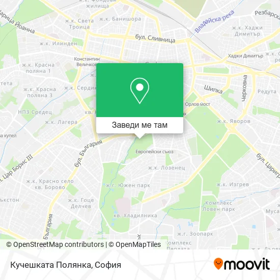 Кучешката Полянка карта