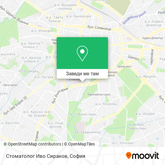 Стоматолог Иво Сираков карта