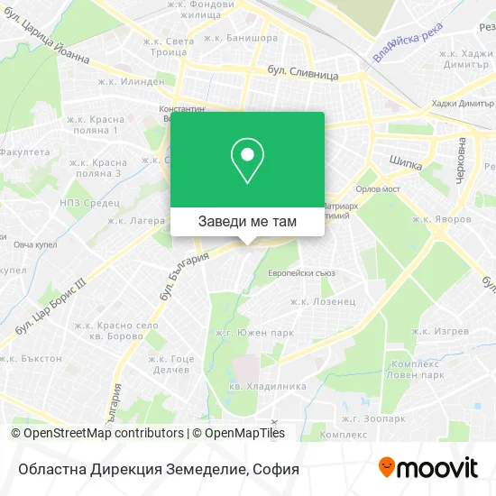 Областна Дирекция Земеделие карта