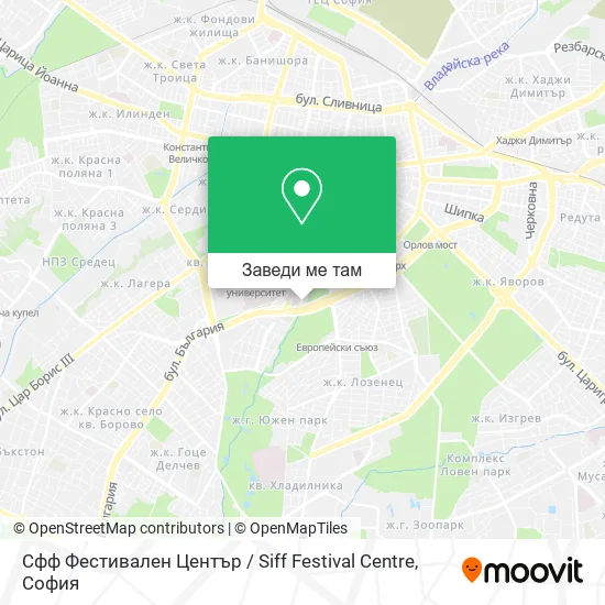Сфф Фестивален Център / Siff Festival Centre карта