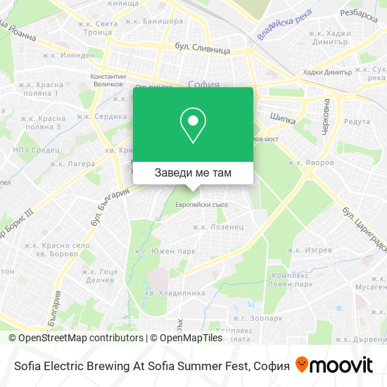 Sofia Electric Brewing At Sofia Summer Fest карта