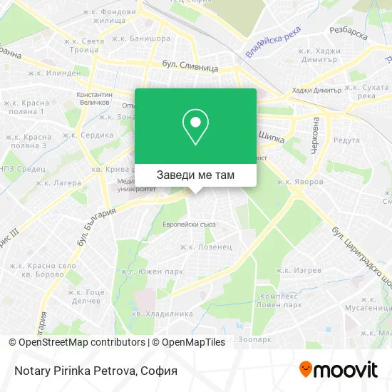 Notary Pirinka Petrova карта