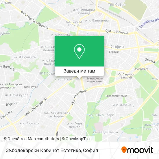 Зъболекарски Кабинет Естетика карта