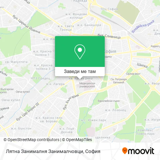 Лятна Занималня Занималчовци карта