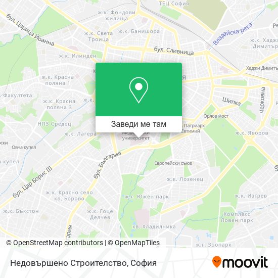 Недовършено Строителство карта