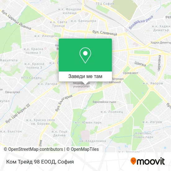 Ком Трейд 98 ЕООД карта