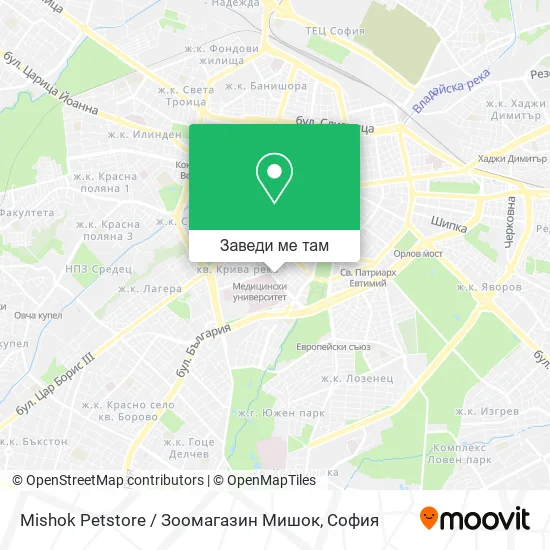 Mishok Petstore / Зоомагазин Мишок карта