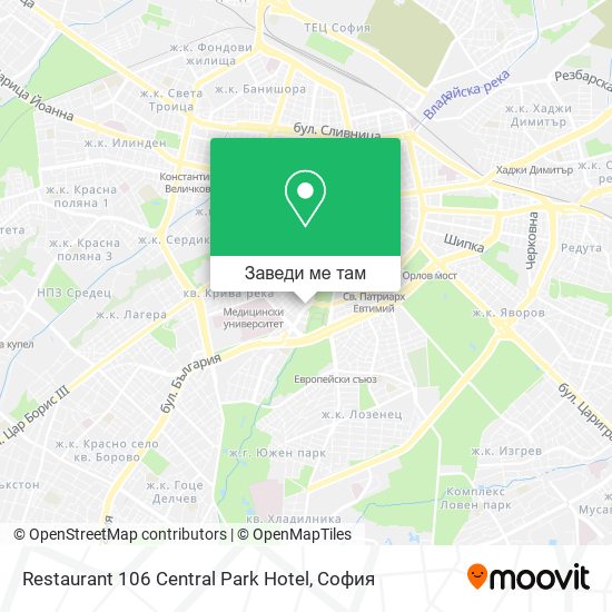 Restaurant 106 Central Park Hotel карта