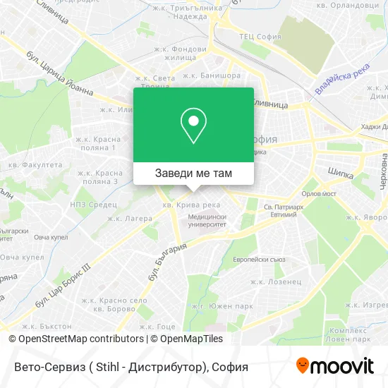 Вето-Сервиз ( Stihl - Дистрибутор) карта