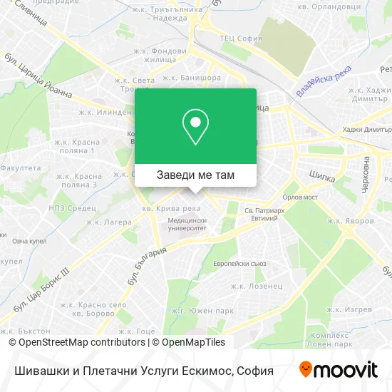 Шивашки и Плетачни Услуги Ескимос карта